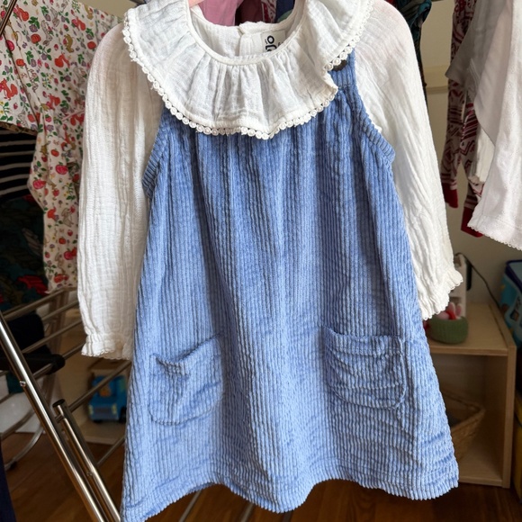 Jojo Maman Bebe Cord Pinafore - Picture 1 of 2